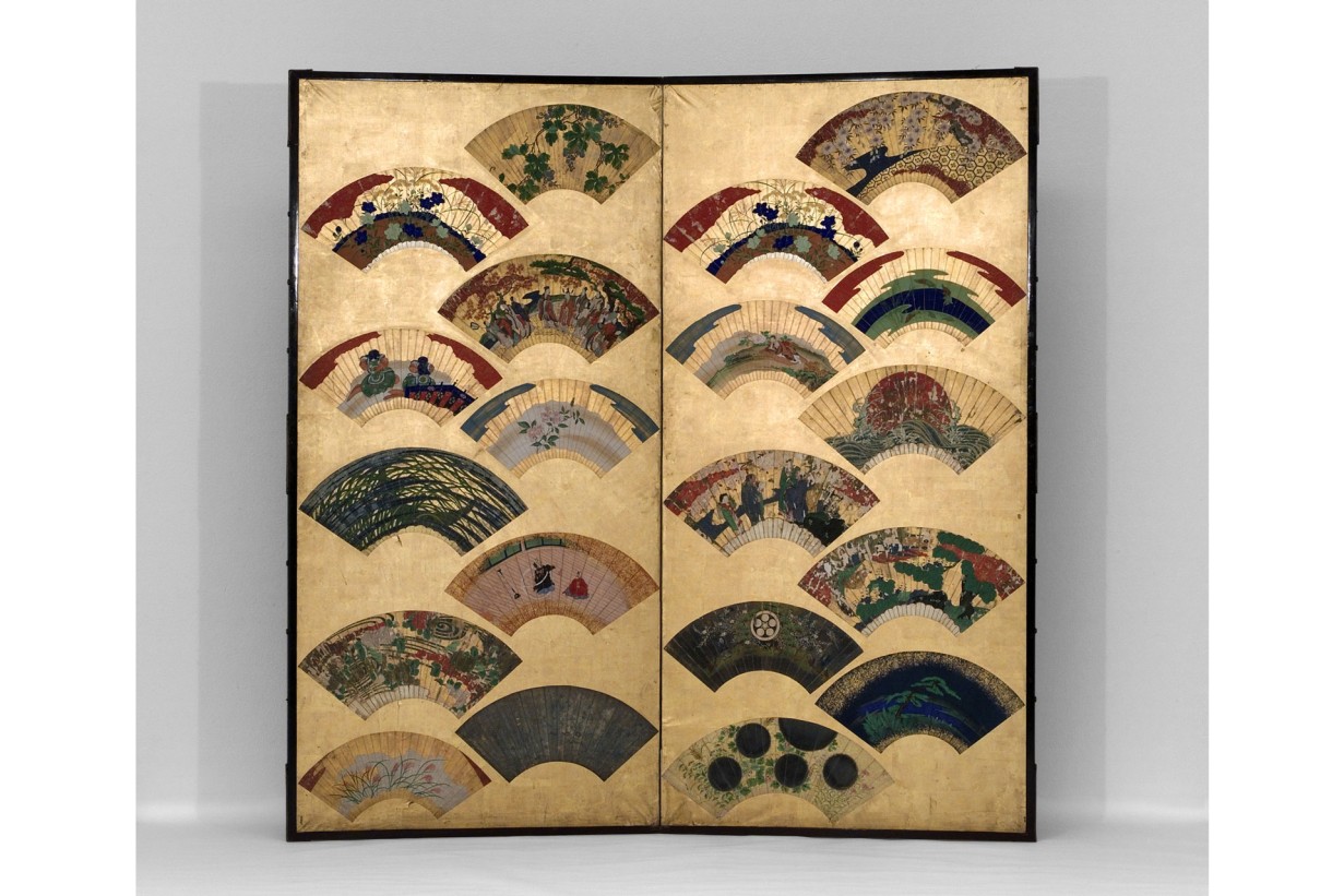 Zweipaneeliger Stellschirm