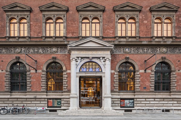 Museum entrance in the neo-Renaissance style