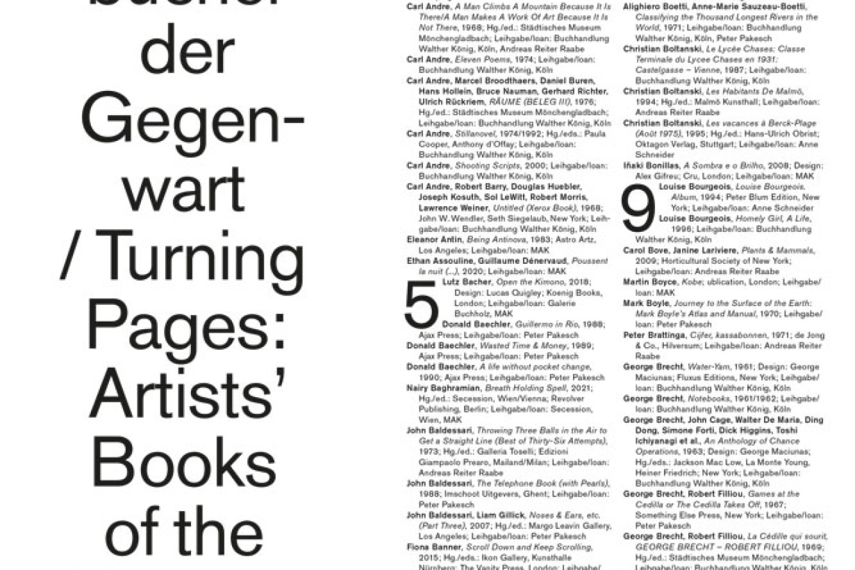 Publikation: TURNING PAGES. Künstler*innenbücher der Gegenwart