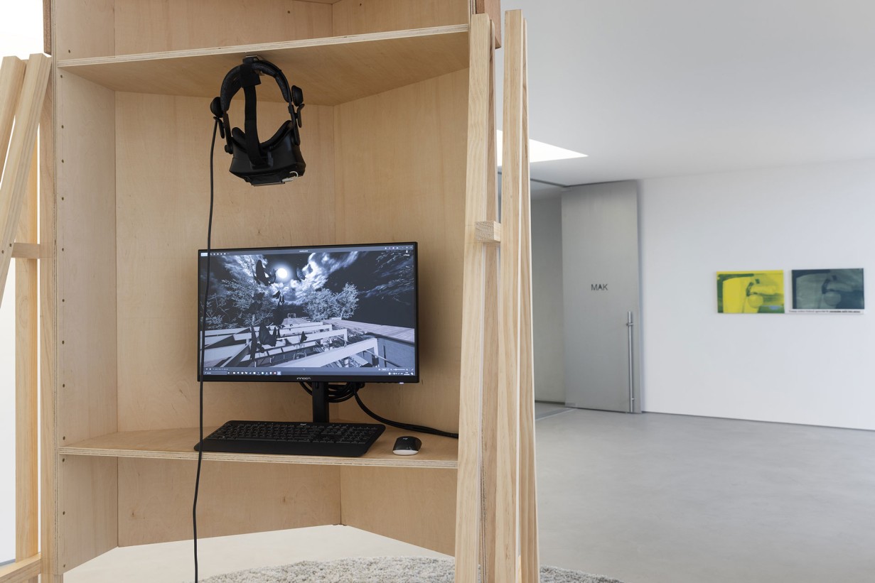 XR Installation in weißem Ausstellungsraum