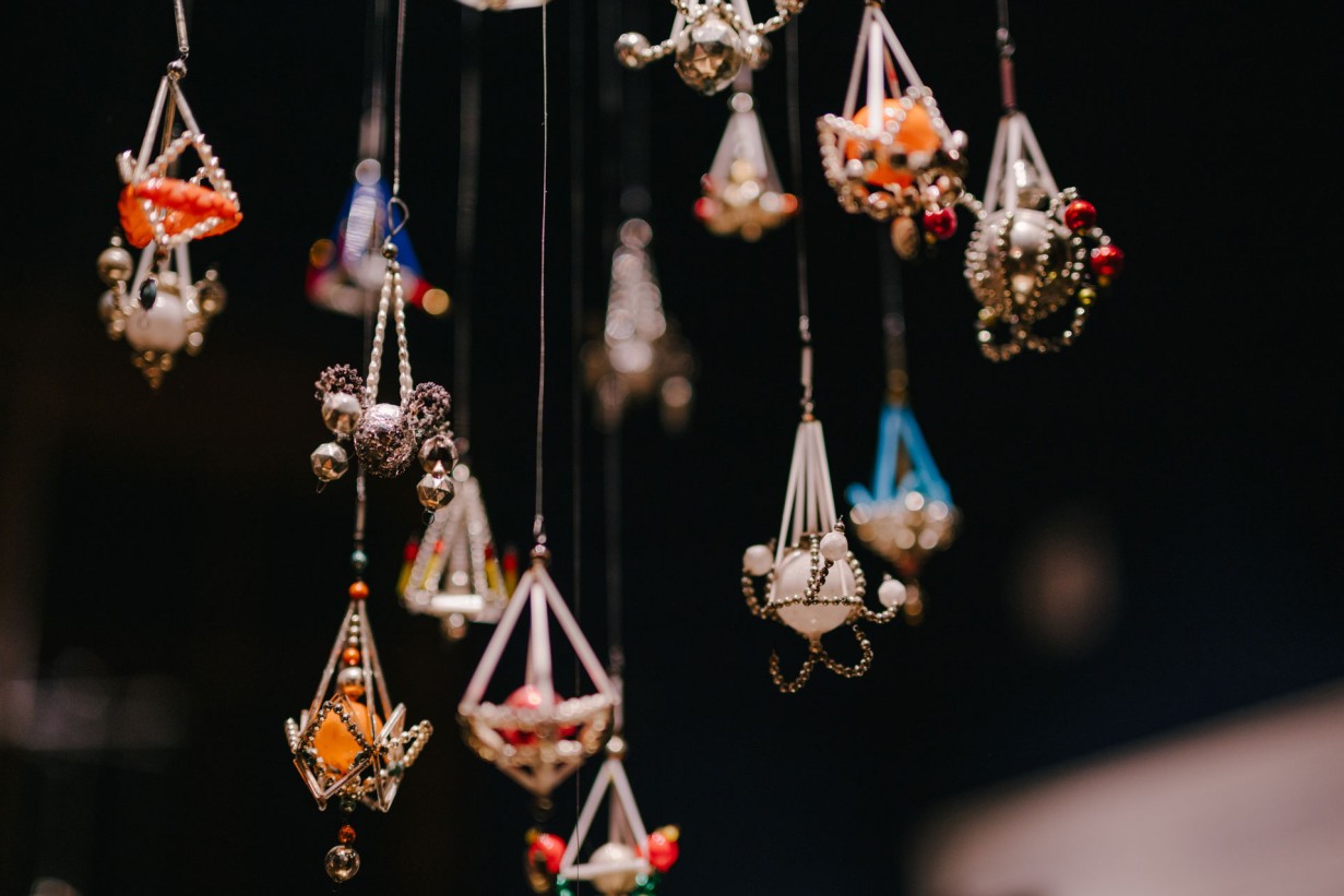 Hanging Christmas tree decorations from Gablonz/Jablonec nad Nisou