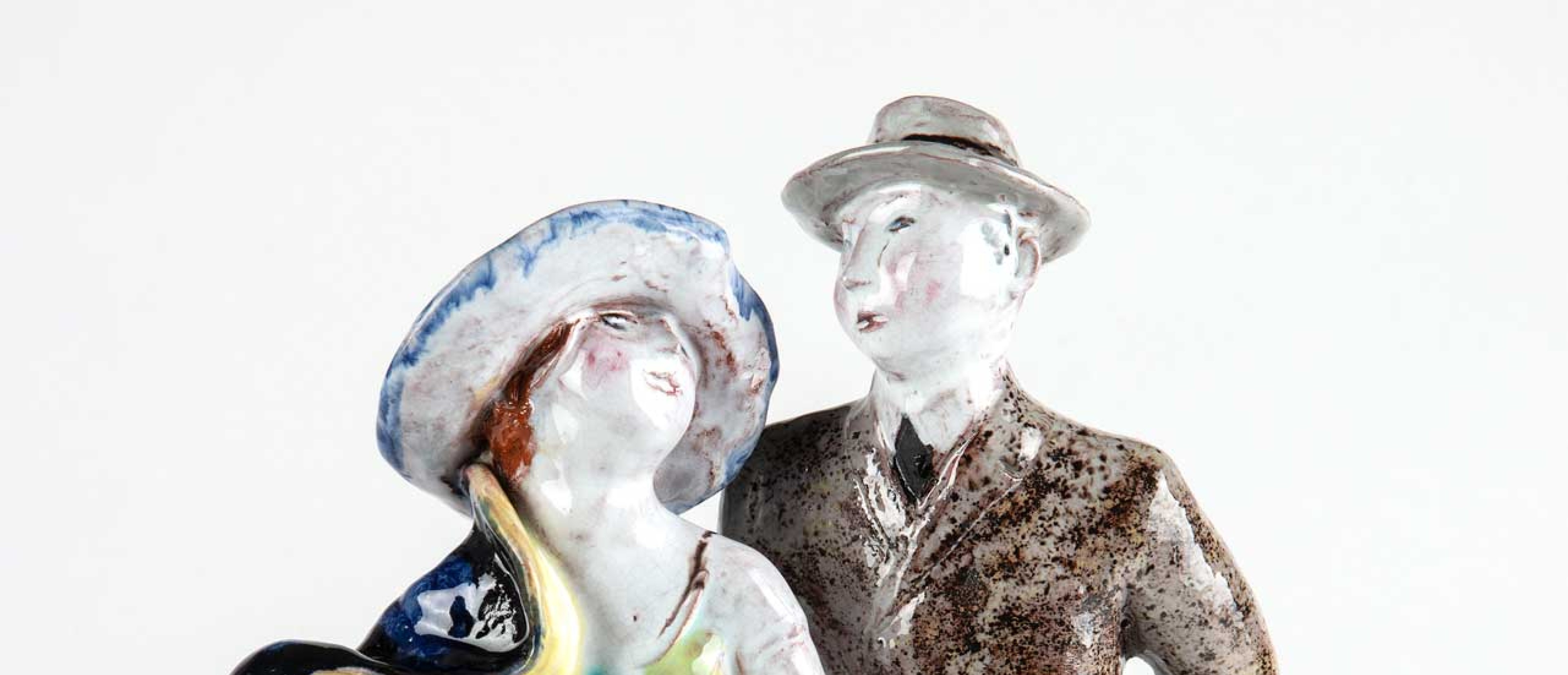 Ceramic figurine Couple in love