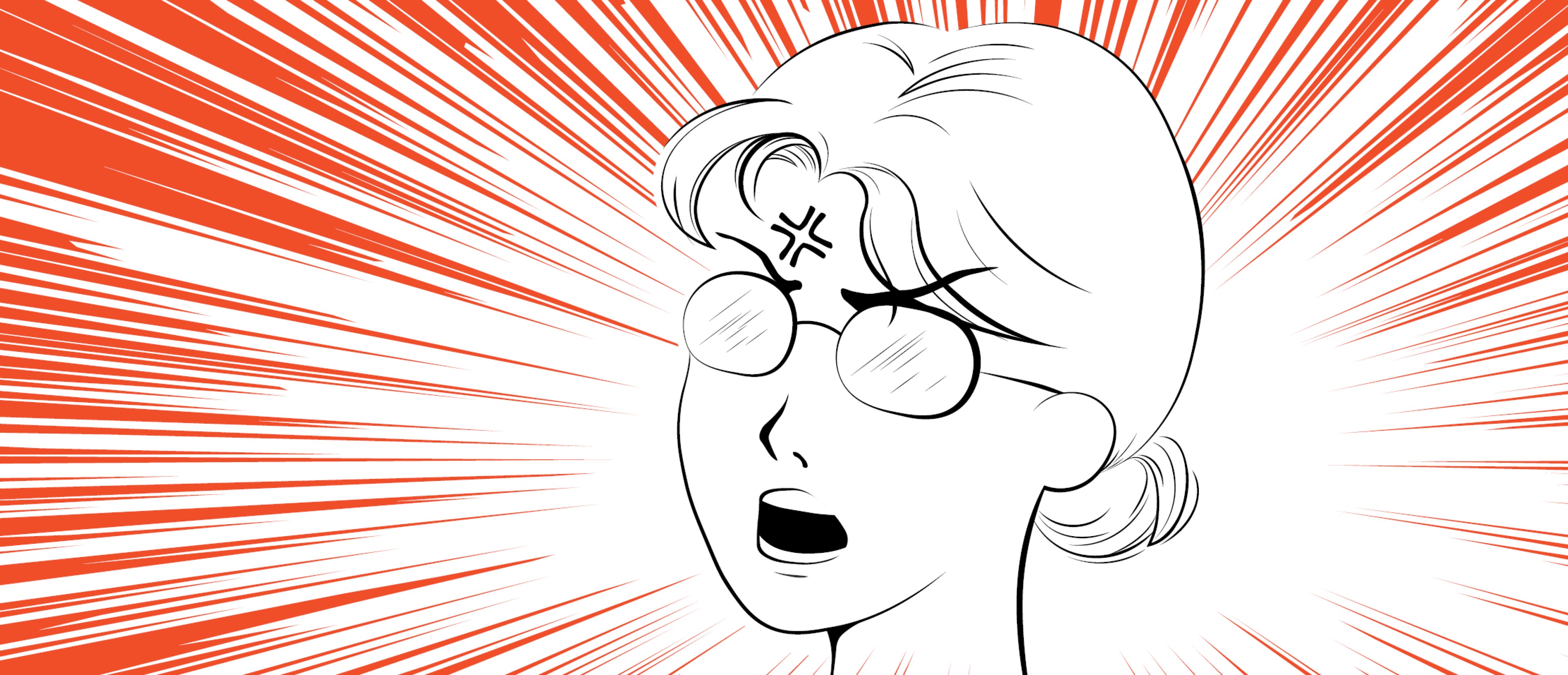 Manga Bild eines Mädchens, das in lebendigen Farben und dynamischen Posen dargestellt wird.