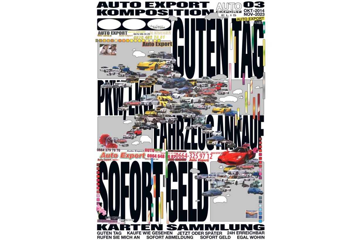 Poster mit Neuanordnung von Elementen einer Karten Sammlung zu Auto Export 