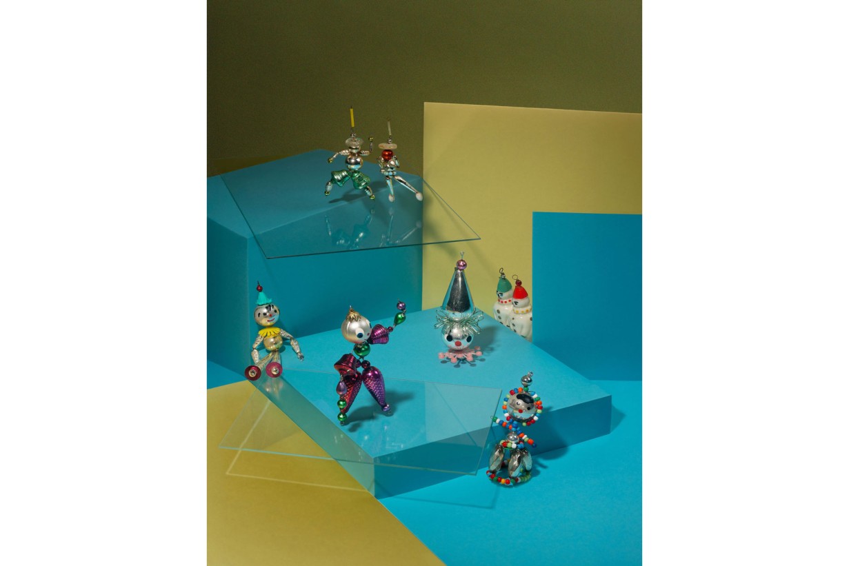 Artistic object arrangement Architecture, Christmas tree decorations from Gablonz/Jablonec nad Nisou