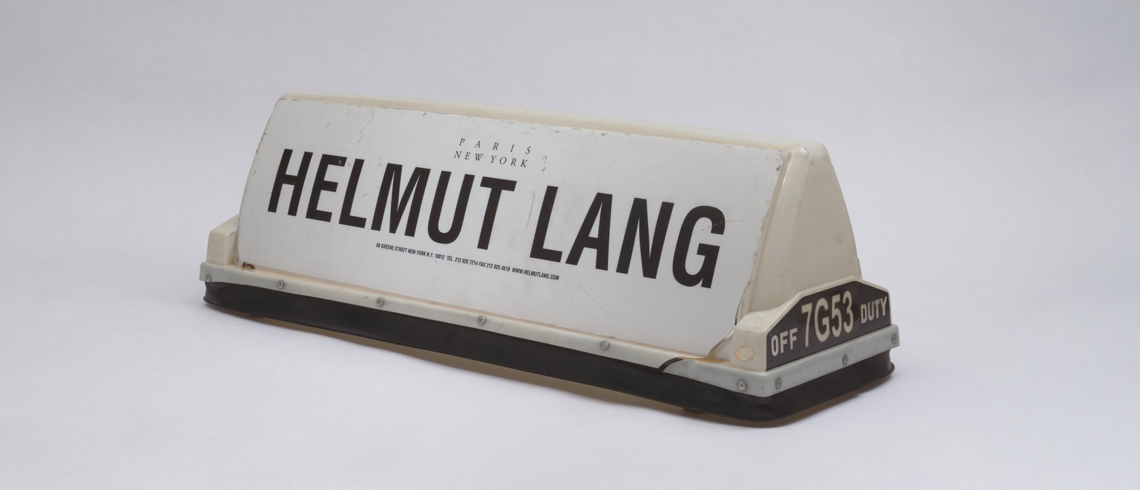 New York Taxi Top mit Schriftzug HELMUT LANG