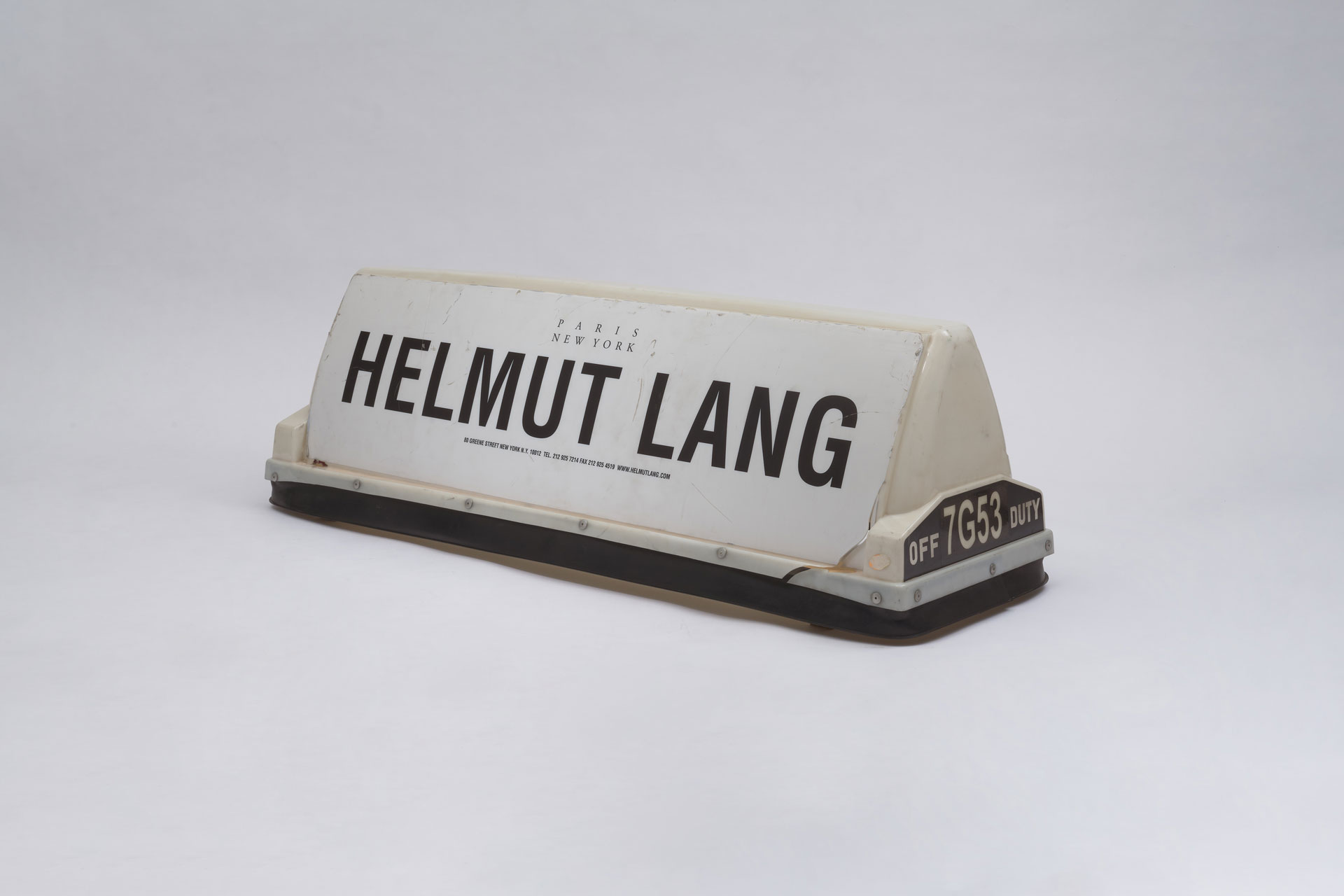 New York Taxi Top mit Schriftzug HELMUT LANG